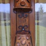 Старинни стенни лампи аплици с метални капаци в меден цвят и ковано желязо!